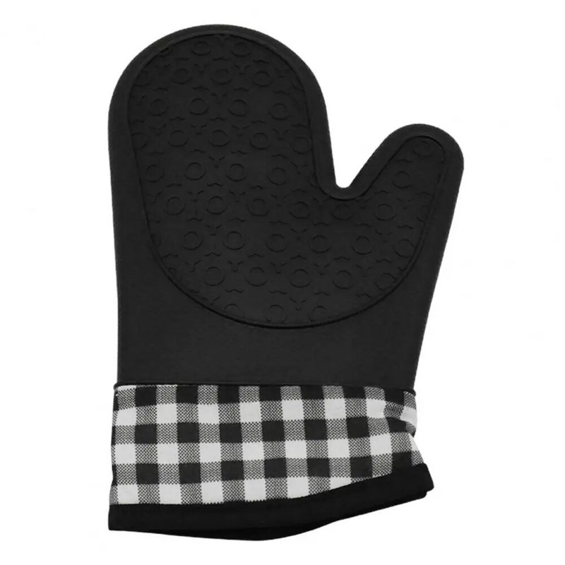 Silikonska rukavica za pećnicu, zadebljana neklizajuća silikonska rukavica za pećnicu za kućnu kuhinju, zaštitna kuharska rukavica otporna na toplinu