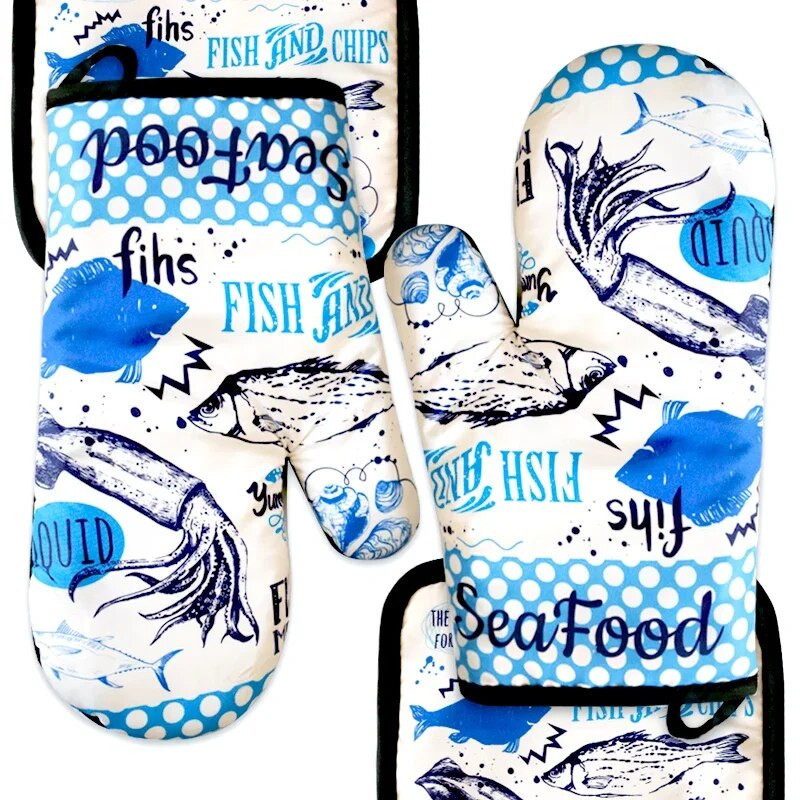 Prilagodite crtanu rukavicu za mikrovalnu pećnicu Držač za lonce Rukavice Rukavice Kuhinjski držač za lonce Podloga za roštilj Izolacijske rukavice Vruće rukavice za pećnicu Pečenje