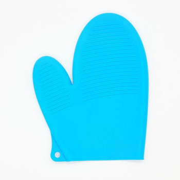 Силиконови ръкавици за фурна Топлоустойчиви поставки за тенджери Нехлъзгащи се ръкавици за кухненска фурна за готвене Печене на скара Барбекю Гъвкави ръкавици