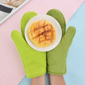 Γάντια φούρνου μικροκυμάτων 1 τεμ. Γάντια φούρνου μικροκυμάτων Βαμβακερή μόνωση Γάντια ψησίματος ανθεκτικά στη θερμότητα Γάντια φούρνου τερυλένιο Αντιολισθητικό χαριτωμένο εργαλείο κουζίνας