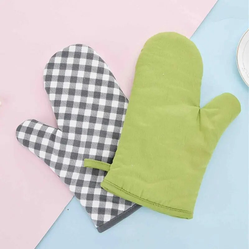 1PC rukavica Rukavica za mikrovalnu pećnicu Pamučno izolirane rukavice za pečenje Otporne na toplinu Rukavice za pećnicu Terilenske neklizajuće slatke kuhinjske alatke