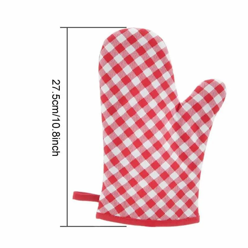 1PC rukavica Rukavica za mikrovalnu pećnicu Pamučno izolirane rukavice za pečenje Otporne na toplinu Rukavice za pećnicu Terilenske neklizajuće slatke kuhinjske alatke