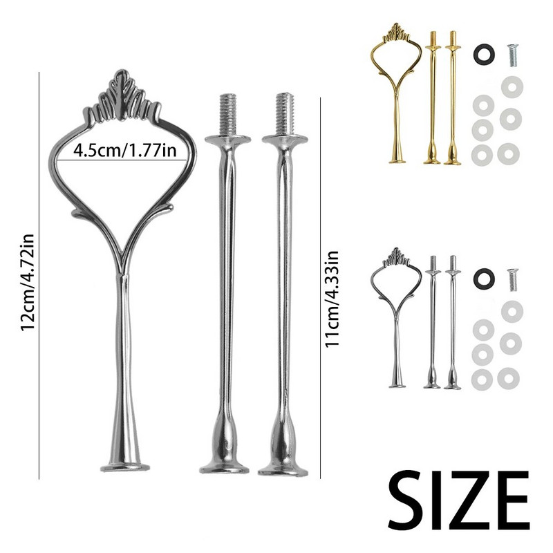 Stalak za tortu Hardver Stalak za tortu Kalup za stalak za tortu od legure cinka Držač krune Svadbena zabava DIY Izrada kolačića Pladanj za posluživanje