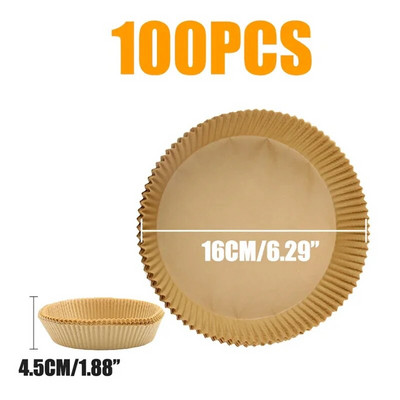 Spetsiaalne paber õhkfritüüri küpsetamiseks Õlikindel õli imav paber majapidamises kasutatavate BBQ-plaadiga ahjude jaoks.