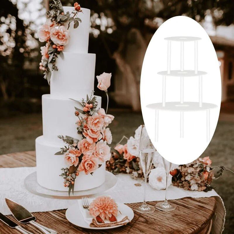 6/8/10 inča Višeslojni stalak za torte Okrugli potporni okvir za desert Praktični stalci Kalup za torte Odstojnik Nosač za hrpu Alati za „Uradi sam“ pečenje