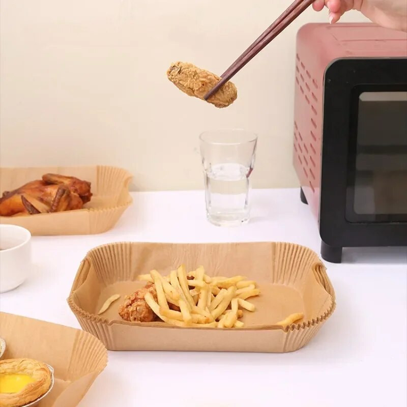 Friteza za jednokratnu upotrebu Papirnata kuhinjska podloga za fritezu za pečenje Neljepljiva mikrovalna pećnica otporna na ulje Podloga za roštilj Kuhinjski pribor
