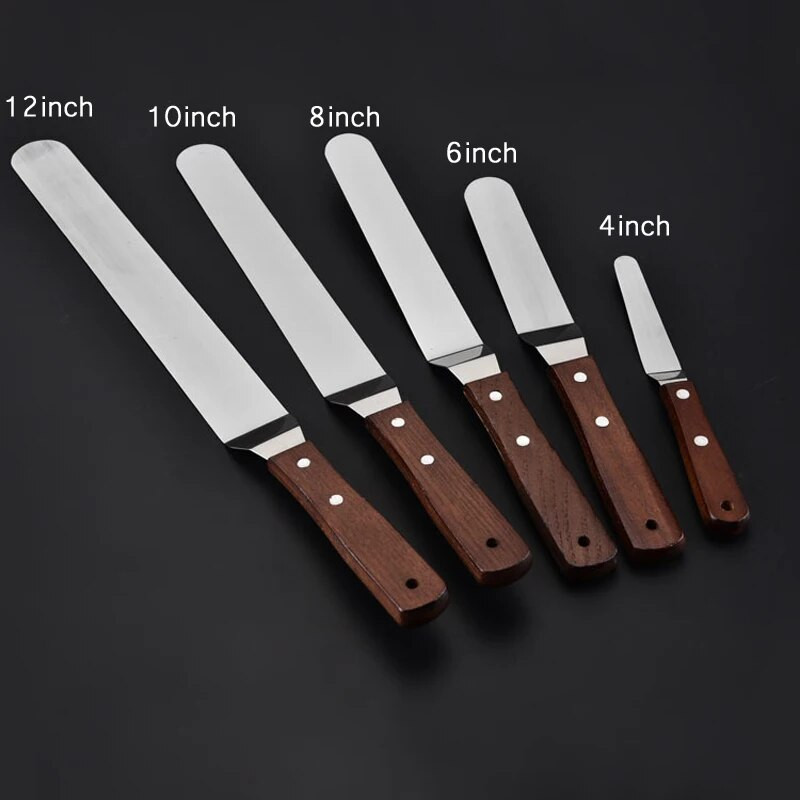 4/6/8/10/12 inča Lopatica za kolače od nehrđajućeg čelika Krem za maslac Nož za glazuru Glazura Kuhinjski alati za ukrašavanje kolača