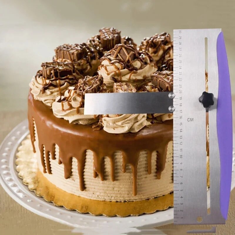 Állítható süteménykaparó sütés ropogós sarkok sütemények fésűs fém tortaélek simító rozsdamentes acélból barkács sütőeszközök