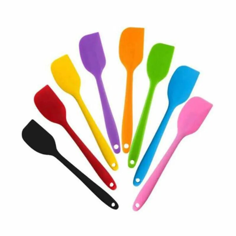 2 bucăți 21 cm spatulă din silicon smântână unt racletă pentru copt spatulă pentru tort Mixer perii pentru tort pentru gătit Unelte pentru patiserie