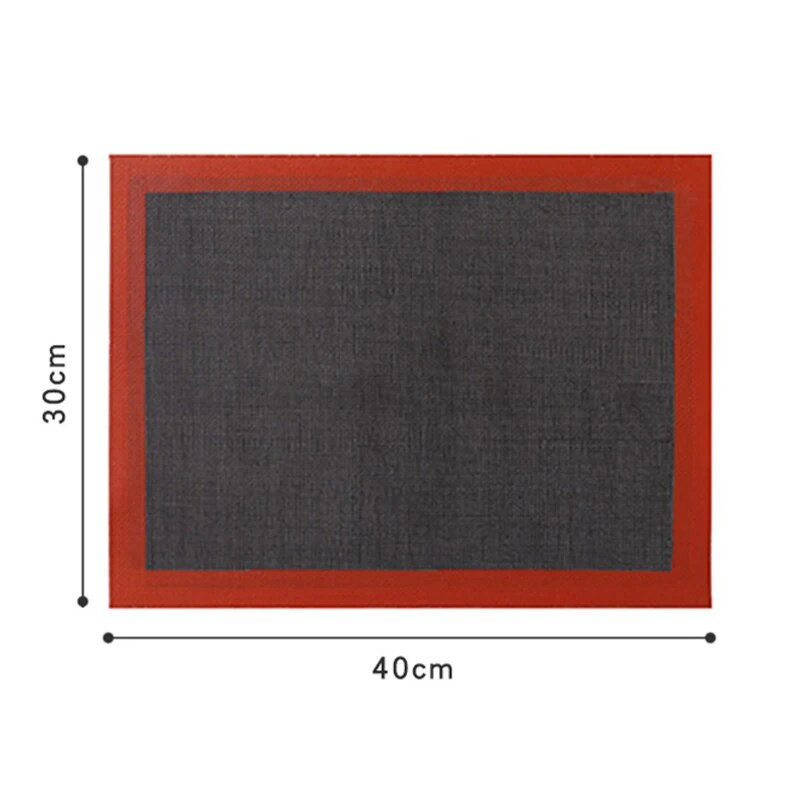 40*30 cm Perforirana silikonska podloga za pečenje Neprianjajuća podloga za lim za pećnicu Od staklenih vlakana Podloga za kruh od lisnatog kolačića s makaronima Podloge za valjanje tijesta