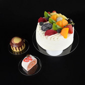 Discuri rotunde acrilice pentru tort, 10/15/20/25 cm, plăci transparente pentru tavă de desert, accesorii pentru instrumente de decorare pentru copt