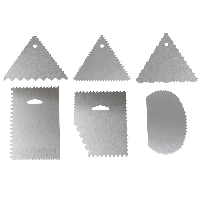 Racletă din oțel inoxidabil Marginea netedă Răzuitoare pentru fondant Spatule Instrumente de patiserie pentru coacere Tort din oțel inoxidabil pentru decorare Accesorii