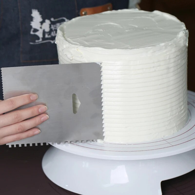 Racletă din oțel inoxidabil Marginea netedă Răzuitoare pentru fondant Spatule Instrumente de patiserie pentru coacere Tort din oțel inoxidabil pentru decorare Accesorii