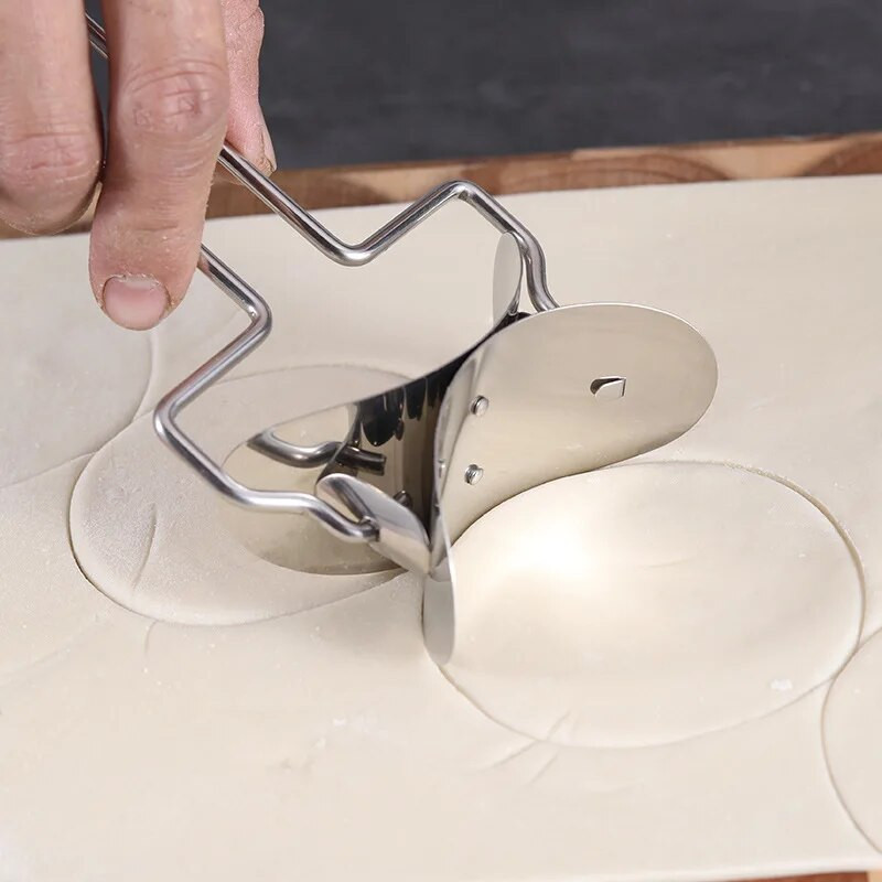 Kružni valjak za tijesto od nehrđajućeg čelika, velika koža za knedle, stroj za rezanje, kućni aparat za pečenje, kuhinjski alati za valjanje pite, pizze