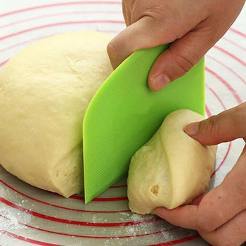 Пластмасова резачка за тежести за тесто Фондан за бисквити Хляб Инструменти за пица Шпатула за масло за торта Скрепер Сладкарски и пекарни Кухненски прибори