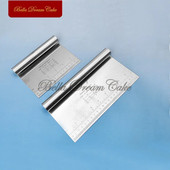 Racletă pentru tort din oțel inoxidabil de 6"/8" Spatule de patiserie pentru aluat pentru cremă de unt Marginea netedă Instrumente pentru decorarea prăjiturii Accesorii pentru copt