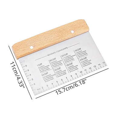 Leeseph többcélú rozsdamentes acél kaparó és aprító, tésztakaparó, pizza tésztavágó, konyhai eszközök