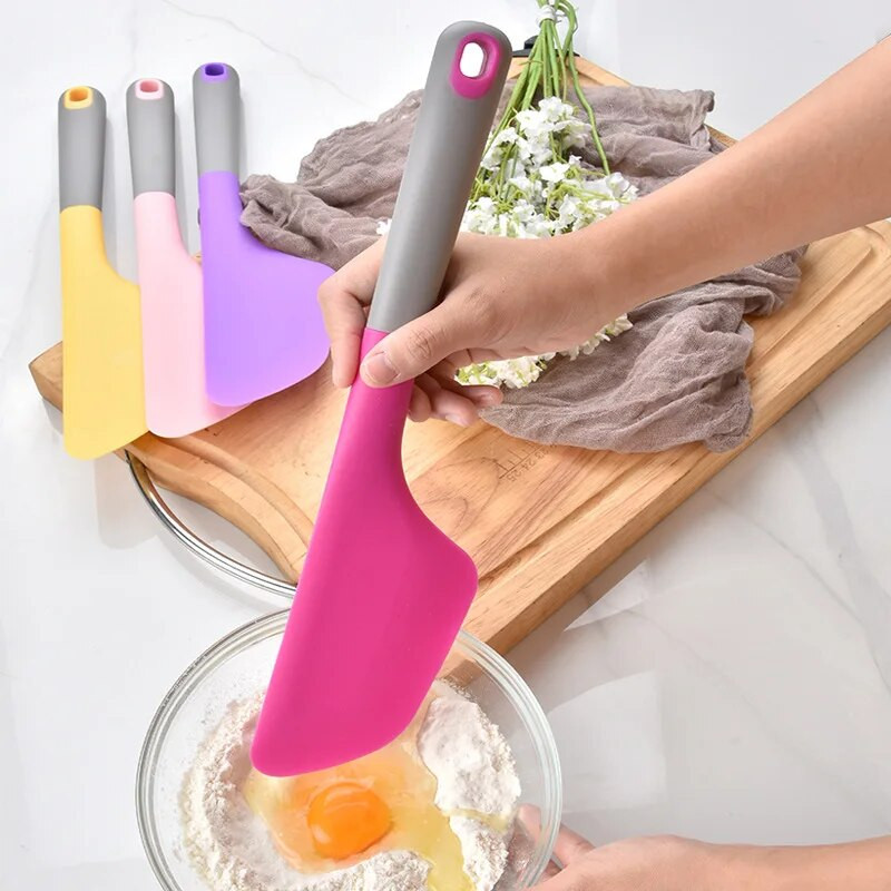 Racletă de copt cu cremă extra mare din silicon 34 cm Spatulă antiaderentă pentru unt Răzătoare mai netedă Racletă pentru patiserie pentru prăjituri rezistentă la căldură