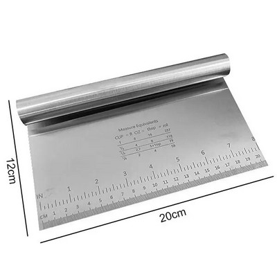 Strugač za tijesto od nehrđajućeg čelika Sjeckalica za pečenje kolača Rezač za pizzu s mjernom vagom Nož za odvajanje kruha Alati za kuhanje