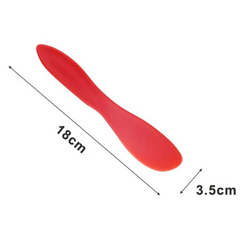 1 бр. Топлоустойчив миксер Скрепери за тесто за печене С дълга дръжка Шпатула Крем за торта Сладкарски инструменти Кухненски джаджи Пластмаса