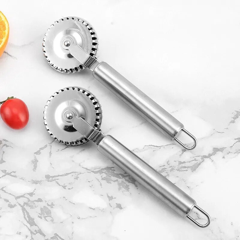 Kalup za kolačiće od nehrđajućeg čelika Rezač za okrugle okruglice Set pečata s valjkom Okrugli alat za pečenje biskvita Pizza