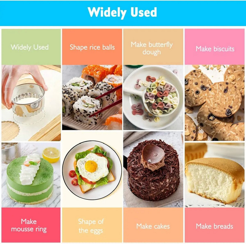 Rezači za knedle Rezači za kekse Rezači za kekse od nehrđajućeg čelika Rezači za kolače Pečati za kolače Rezači za kolače Kalupi