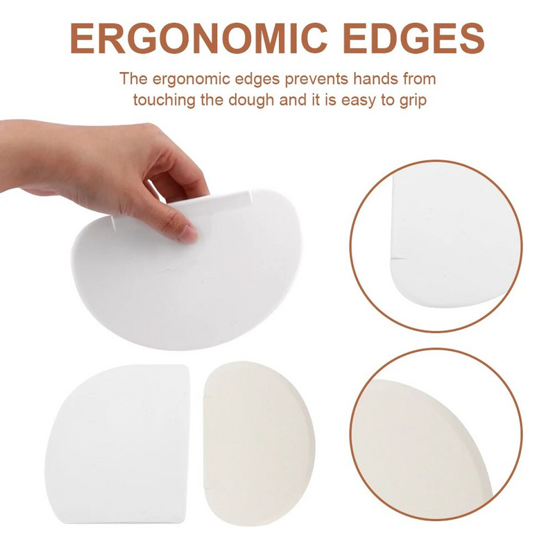 Kuhinjski dodaci za ukrašavanje kolača od 3 komada Čokolada Sigurna za hranu DIY Strugalica za tijesto Rezač Alat za pečenje Ergonomski dizajn Rog za pecivo