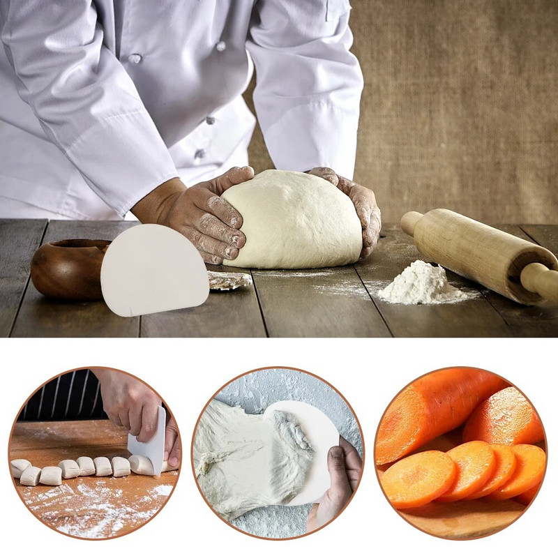 Kuhinjski dodaci za ukrašavanje kolača od 3 komada Čokolada Sigurna za hranu DIY Strugalica za tijesto Rezač Alat za pečenje Ergonomski dizajn Rog za pecivo