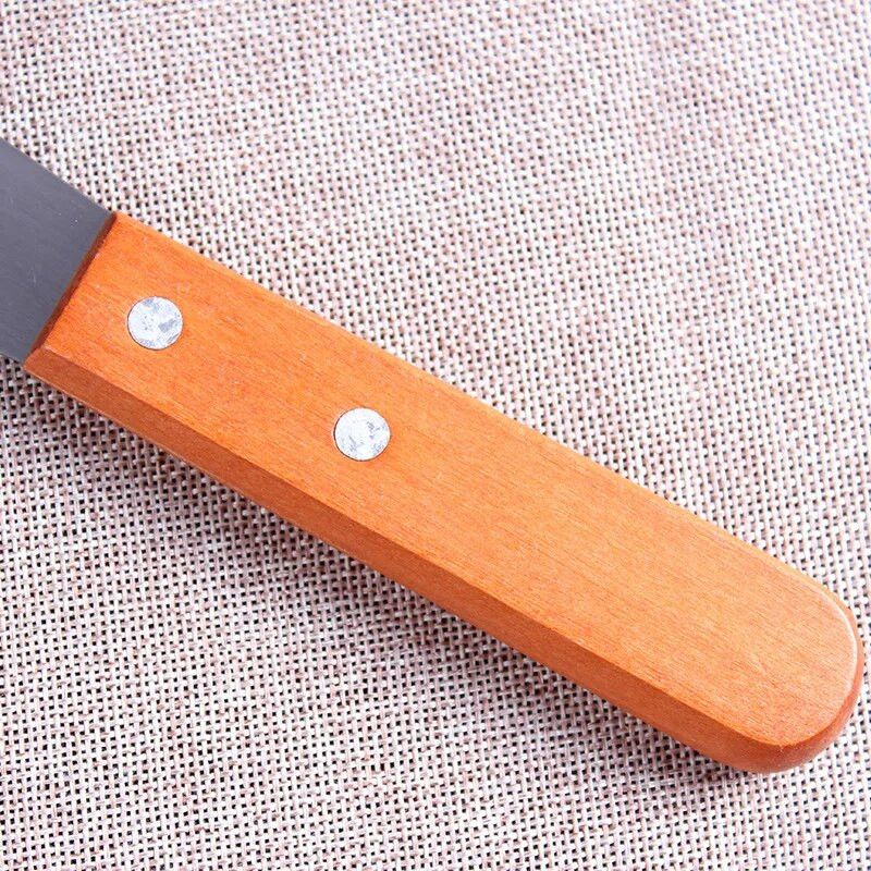 Spatulă pentru tort de 6/8/10/12 inci, din oțel inoxidabil de înaltă calitate, cu mâner din lemn, spatulă dreaptă, pentru tort, cu cremă, pentru tort, scule pentru spatulă offset