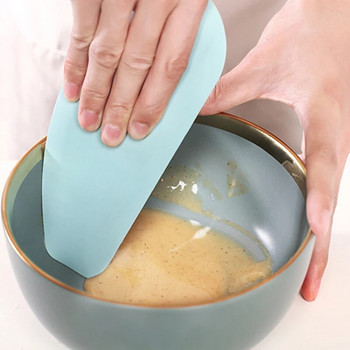 Гъвкава силиконова купа Скрепер за сладкиши Най-добрата пейка за торти Кухненска помощ Храна за чиния Тиган Инструменти за тесто