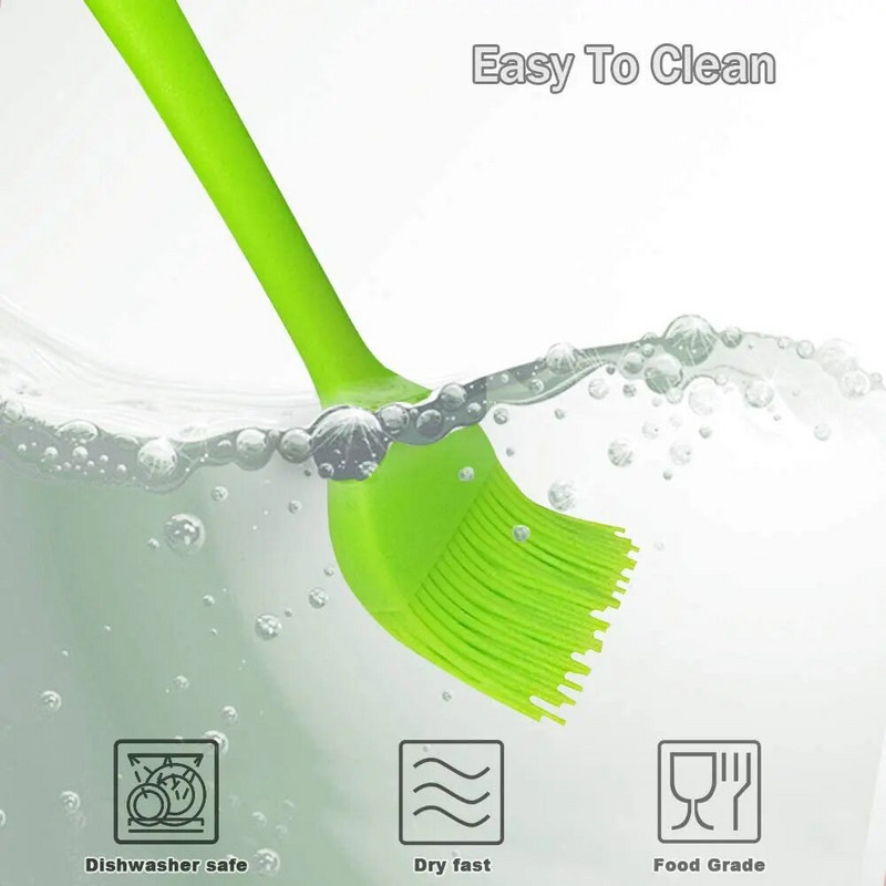 WALFOS četke za slastičarstvo - četka za pečenje ulja za roštilj za roštilj - silikonske četke otporne na toplinu za kuhanje, kuhinjska četka