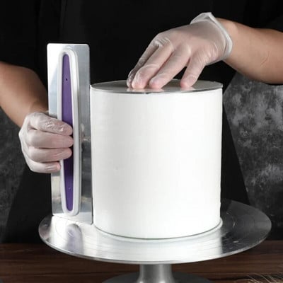 Racletă pentru tort din oțel inoxidabil Cutter pentru coacere Spatule pentru patiserie Instrumente pentru decorarea prăjiturii cu fondant Instrumente de copt pentru prăjituri