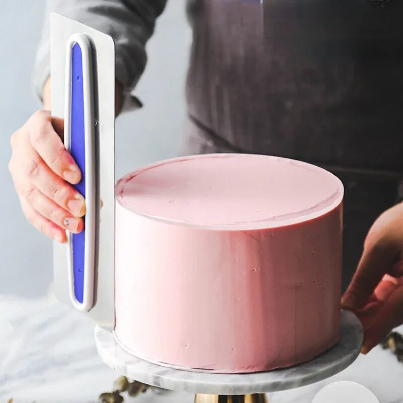 Racletă pentru tort din oțel inoxidabil Cutter pentru coacere Spatule pentru patiserie Instrumente pentru decorarea prăjiturii cu fondant Instrumente de copt pentru prăjituri