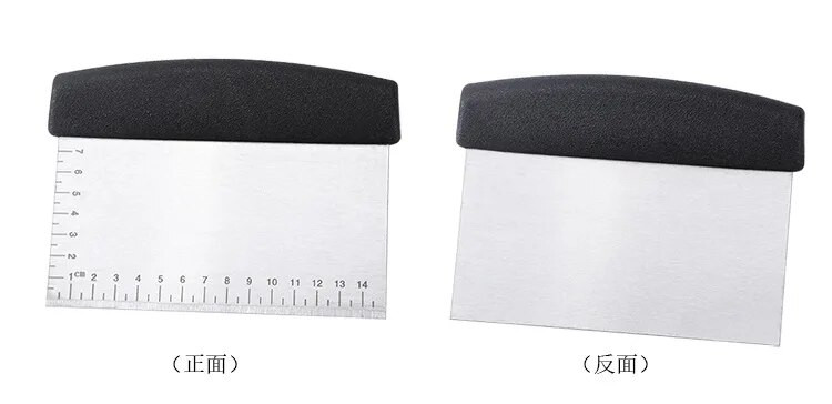 Strugač za tijesto od nehrđajućeg čelika Sjeckalica Rezač tijesta za kruh i tijesto za pizzu - Rezač tijesta za kuhinju sa silikonskom ručkom