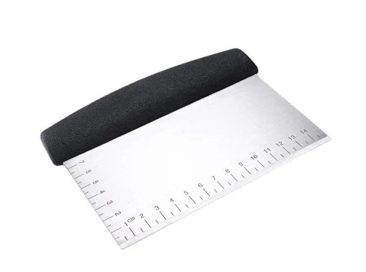 Strugač za tijesto od nehrđajućeg čelika Sjeckalica Rezač tijesta za kruh i tijesto za pizzu - Rezač tijesta za kuhinju sa silikonskom ručkom