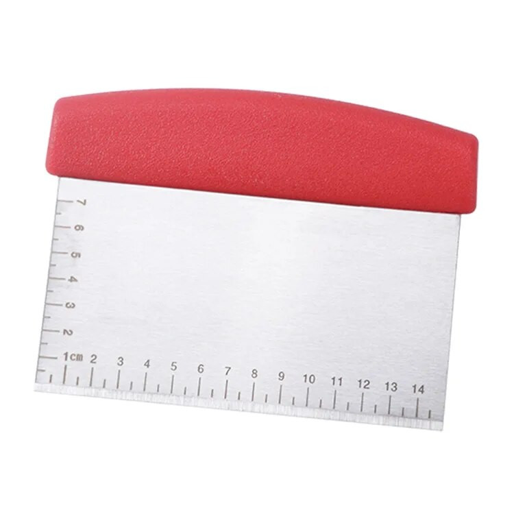 Strugač za tijesto od nehrđajućeg čelika Sjeckalica Rezač tijesta za kruh i tijesto za pizzu - Rezač tijesta za kuhinju sa silikonskom ručkom