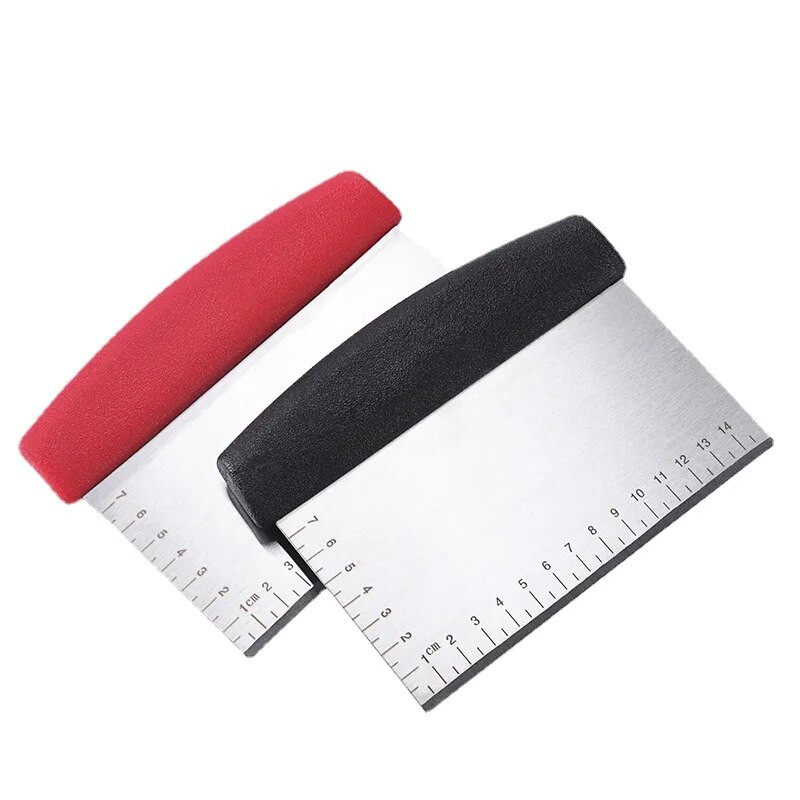 Strugač za tijesto od nehrđajućeg čelika Sjeckalica Rezač tijesta za kruh i tijesto za pizzu - Rezač tijesta za kuhinju sa silikonskom ručkom