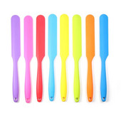 Spatulă din silicon, rezistentă la căldură flexibilă antiaderentă, spatulă subțire, cea mai bună pentru borcane, blender și altele 9,6 inchi/24,5 cm