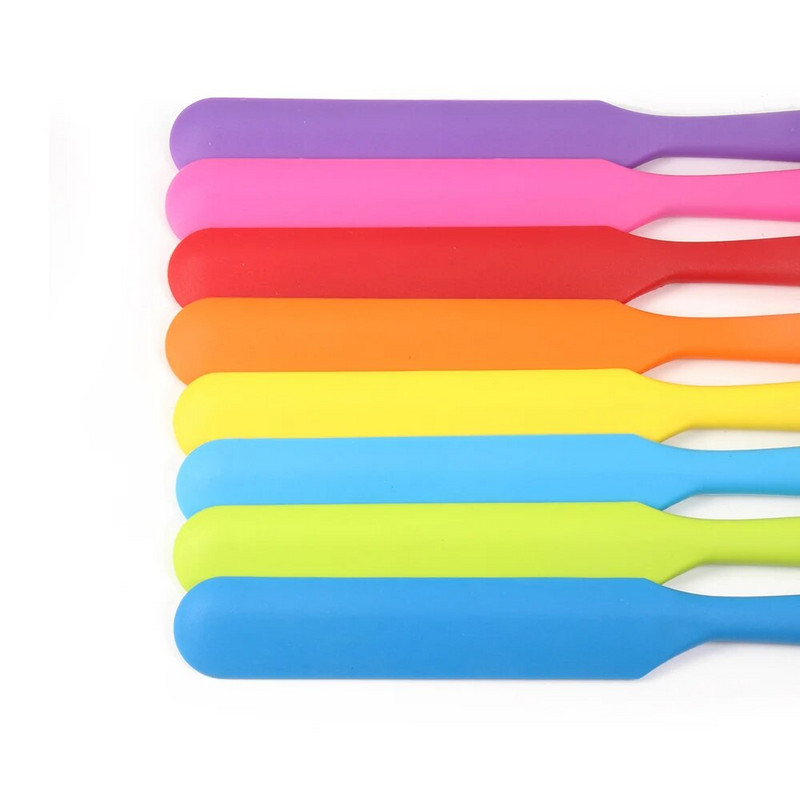 Spatulă din silicon, rezistentă la căldură flexibilă antiaderentă, spatulă subțire, cea mai bună pentru borcane, blender și altele 9,6 inchi/24,5 cm