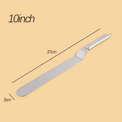 Unelte pentru prăjituri din oțel inoxidabil de 8/10 inch Spatule pentru unt Cofetarie Nivelare Racletă decorativă Accesorii pentru patiserie pentru coacere