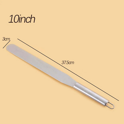 Unelte pentru prăjituri din oțel inoxidabil de 8/10 inch Spatule pentru unt Cofetarie Nivelare Racletă decorativă Accesorii pentru patiserie pentru coacere