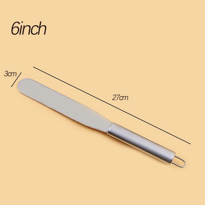 Unelte pentru prăjituri din oțel inoxidabil de 8/10 inch Spatule pentru unt Cofetarie Nivelare Racletă decorativă Accesorii pentru patiserie pentru coacere
