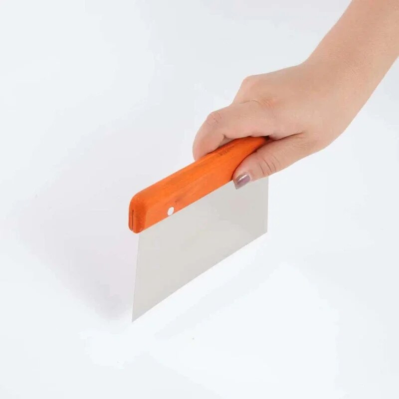 drvena drška Sjeckalica za tijesto od nehrđajućeg čelika Lopatica za pečenje tjestenine Strugač za tijesto Alati za slastičarstvo Alati za ukrašavanje kolača