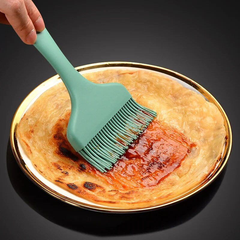 Papildomos maistinės klasės silikoninio aliejaus šepetėlis su plačia burna kiaušinių pyragų duonos šepečiai, karščiui atsparūs virtuvės kepimo pyragaičiai kepsniniams