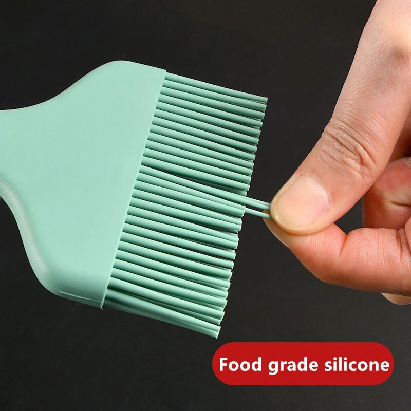 Papildomos maistinės klasės silikoninio aliejaus šepetėlis su plačia burna kiaušinių pyragų duonos šepečiai, karščiui atsparūs virtuvės kepimo pyragaičiai kepsniniams