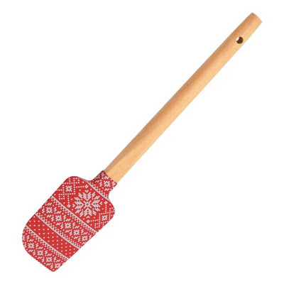 22,7x4,5 cm tapadásmentes szilikon torta spatula fa nyelű csokoládé vaj keverő tészta krém kaparó sütő konyhai kiegészítők