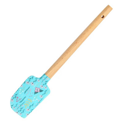 22,7x4,5 cm tapadásmentes szilikon torta spatula fa nyelű csokoládé vaj keverő tészta krém kaparó sütő konyhai kiegészítők