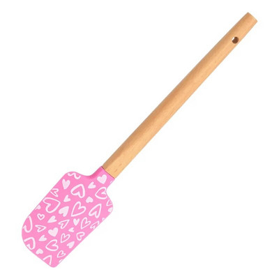 22,7x4,5 cm tapadásmentes szilikon torta spatula fa nyelű csokoládé vaj keverő tészta krém kaparó sütő konyhai kiegészítők