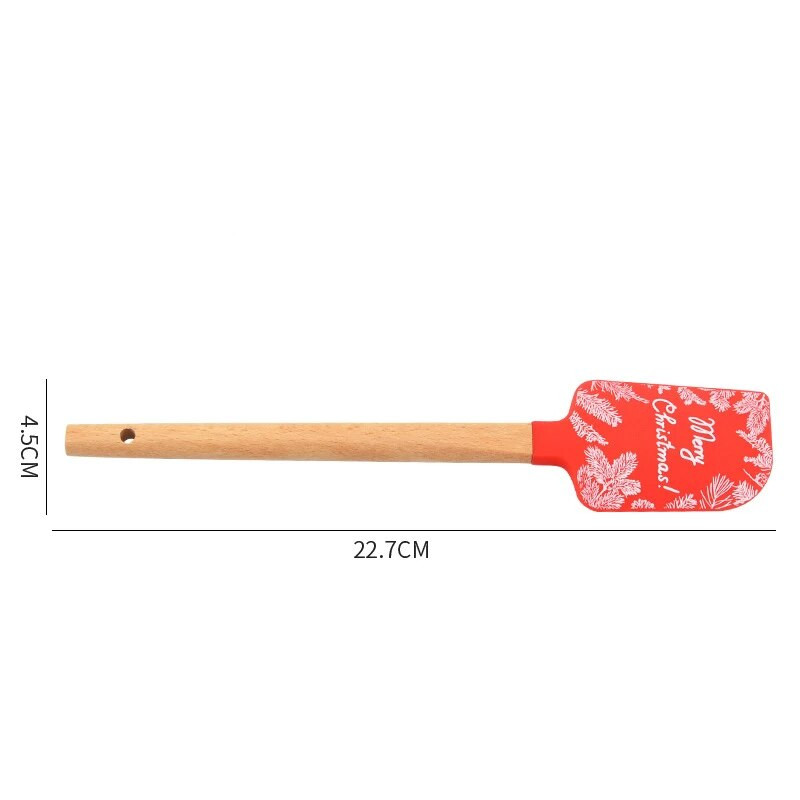 22,7x4,5 cm tapadásmentes szilikon torta spatula fa nyelű csokoládé vaj keverő tészta krém kaparó sütő konyhai kiegészítők