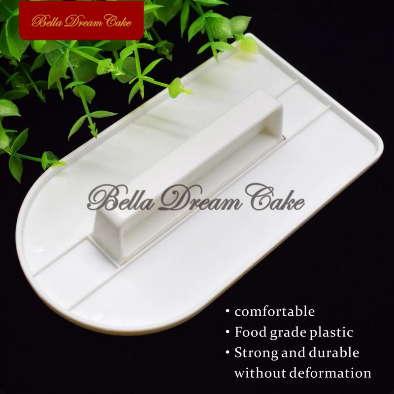 Rotund/Pătrat din plastic pentru netezire a prăjiturii Fondant Instrument de netezire Cremă de patiserie Formă de lustruit Unelte pentru decorarea torturilor Accesorii pentru coacere
